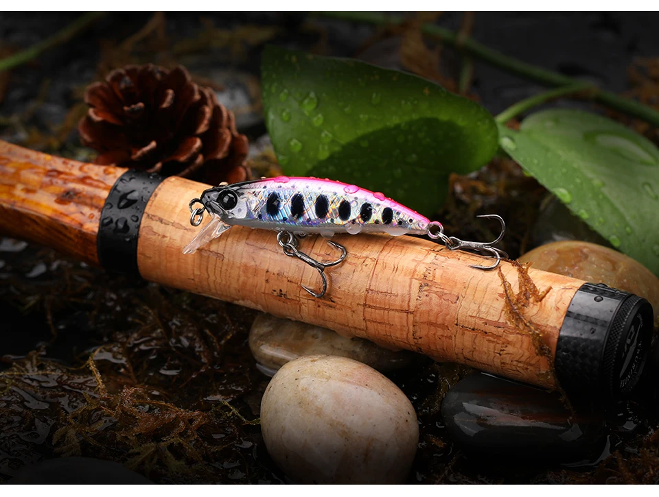 TSURINOYA Intruder 51S Sinking Minnow Stream Fishing Lure 51mm 5.8g Artificial Hard Bait For Trout Ajing Jerkbait River Baits