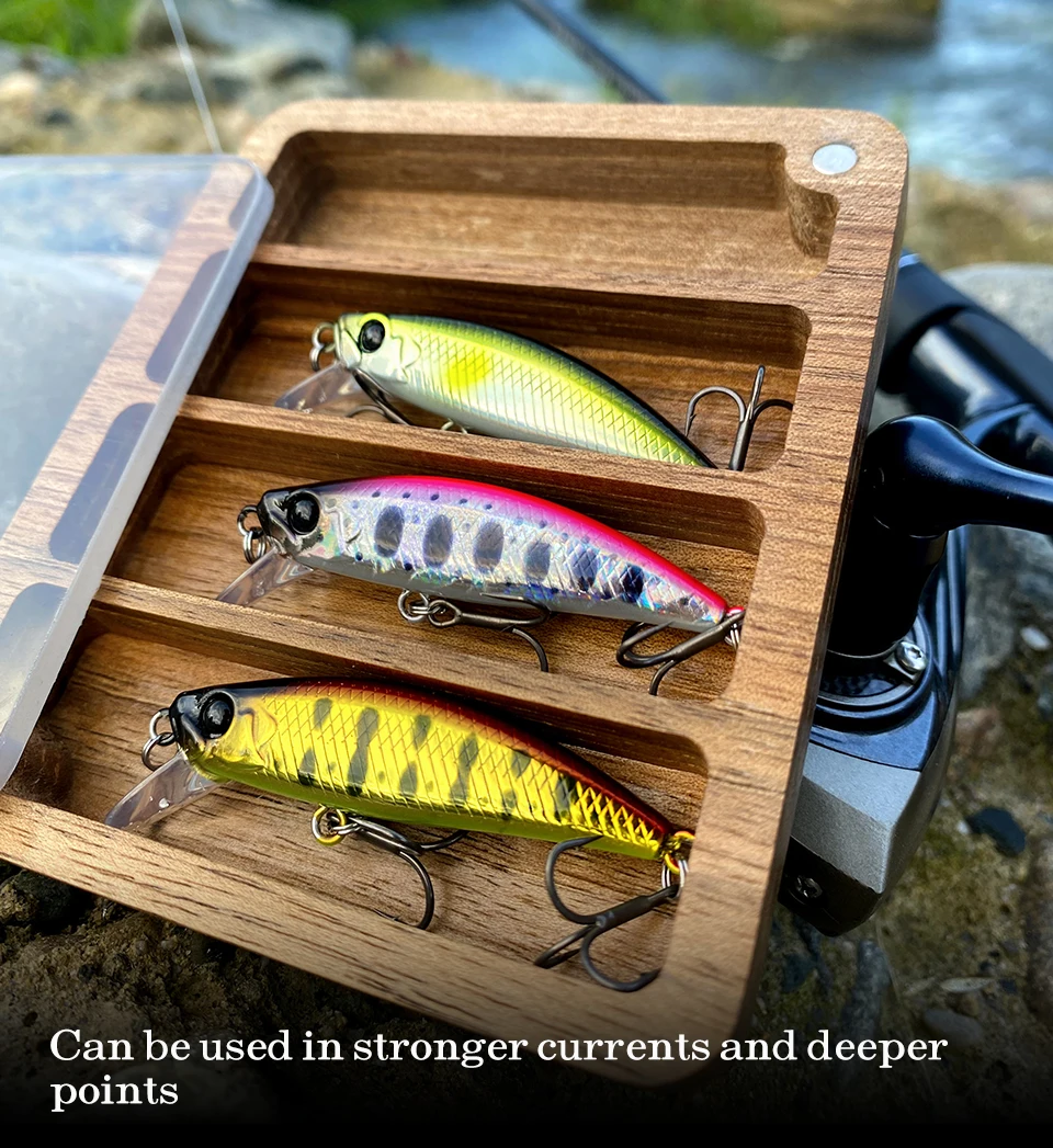 TSURINOYA Intruder 51S Sinking Minnow Stream Fishing Lure 51mm 5.8g Artificial Hard Bait For Trout Ajing Jerkbait River Baits