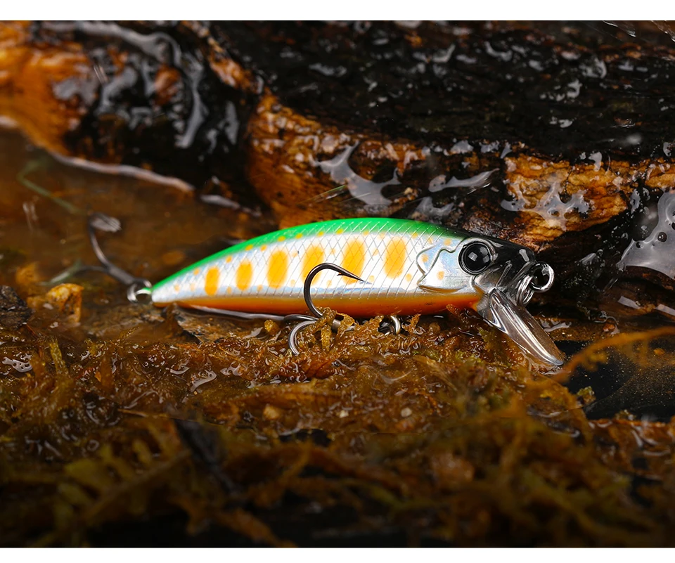 TSURINOYA Intruder 51S Sinking Minnow Stream Fishing Lure 51mm 5.8g Artificial Hard Bait For Trout Ajing Jerkbait River Baits