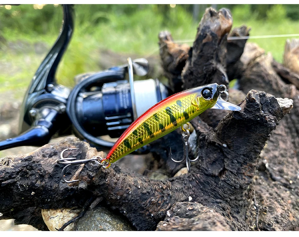 TSURINOYA Intruder 51S Sinking Minnow Stream Fishing Lure 51mm 5.8g Artificial Hard Bait For Trout Ajing Jerkbait River Baits
