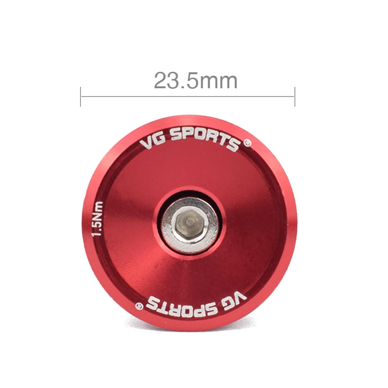 VG sports 1 pair Bike Grip Handle Bar End Cap Aluminium Alloy MTB Handlebar Grips Plugs Caps for Bicycle Handlebar Accessories