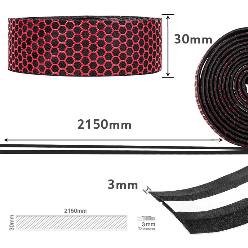 BUCKLOS Silicone Road Bike Tapes Bicycle Handlebar Cover Belts Soft Anti Slip Bike Handlebar Warpper Road Bicycle Handles Tapes