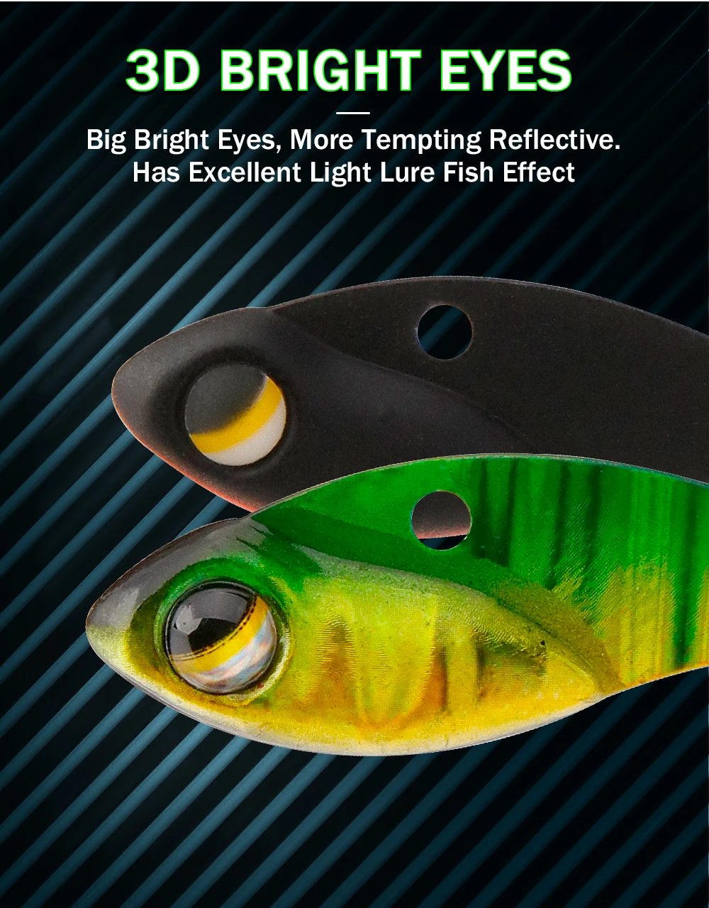 GOBASS Metal Mini VIB Spoon Fishing Lure 25mm 3g Sinking Vibration Wobbler Artificial Swim Bait Tackle With Single Treble Hook
