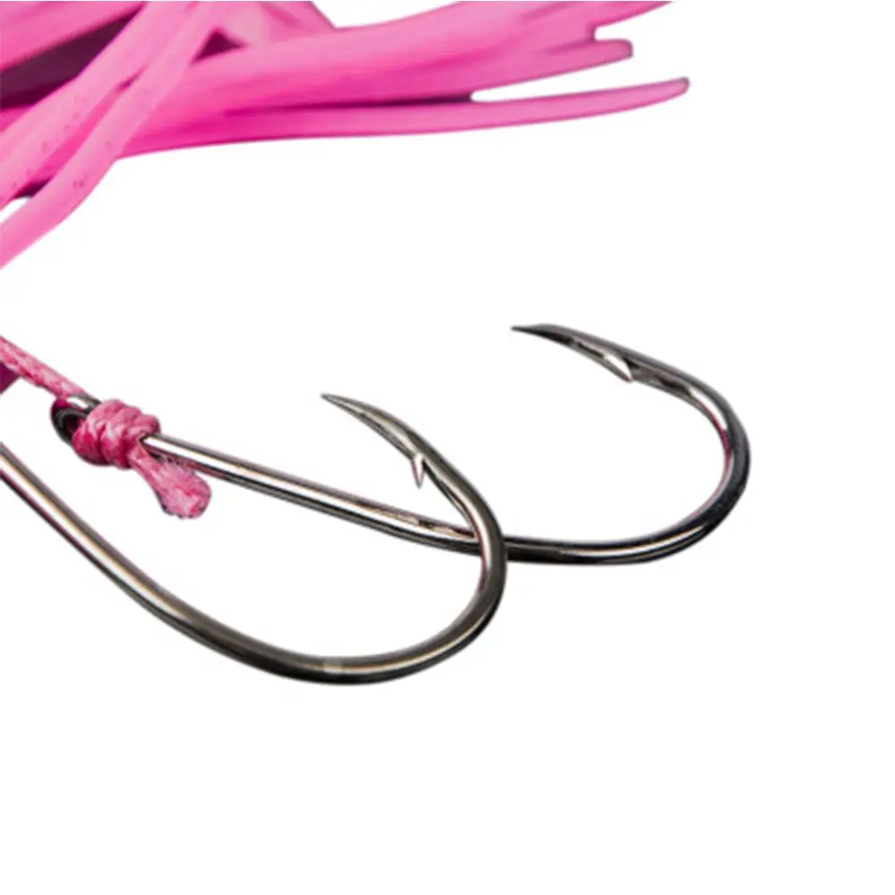 2Pcs/Lot 6cm/10cm/12cm Octopus Lure Squid Jig Fishing Soft Lures Big Squid Bionic Bait Skirt Soft Baits with Hooks