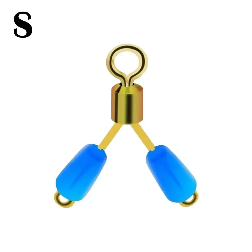 10pcs Y-Shaped Swivel Ring for Space Beans Double Hooks Fishing Line Contactor Fishing Accessories Fishing Tools