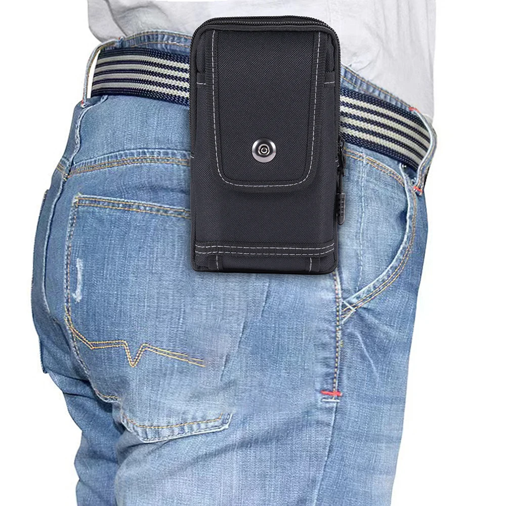 Tactical Molle Bag Sports Belt Waist Bag Men Double Layer Mobile Phone Pouch Camping Hunting Fanny Pack Utility EDC Pack