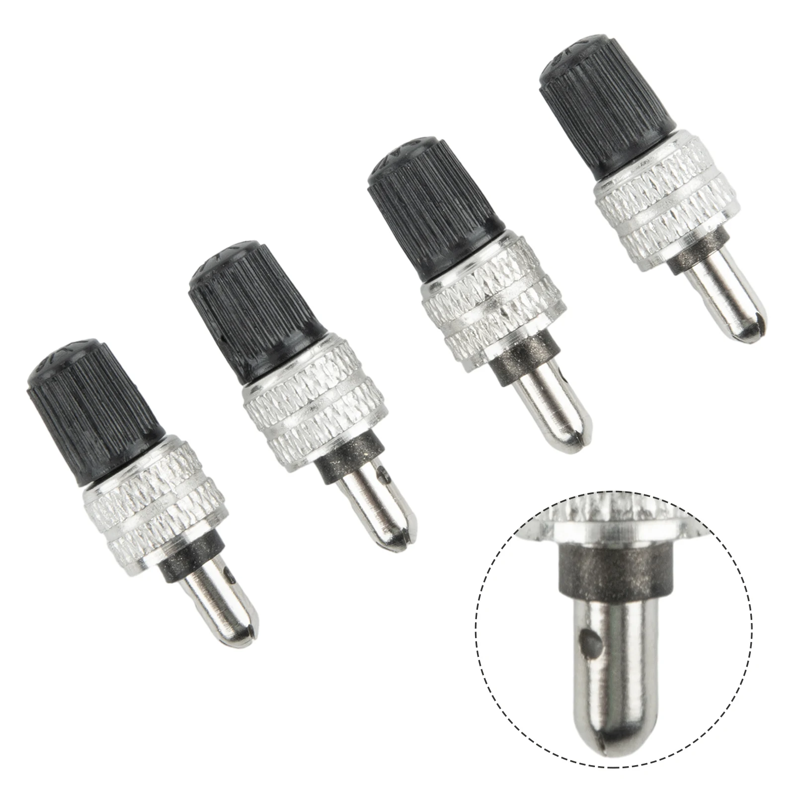4 Pcs Bicycle Tube Valve Bike Replacement Dunlop Valve Germany Valve Bicycle Wheel Valve Cover Dustproof Car Accessories
