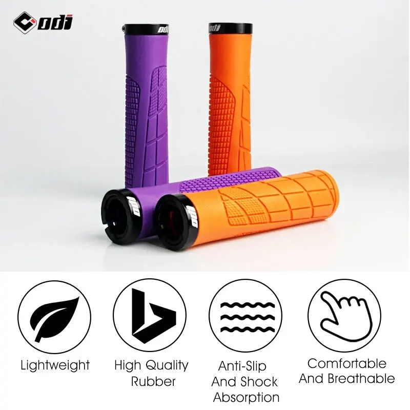 ODI Grip Silicone Bike Grips Ergonomic Mountain Bike Handlebar Cuff Soft Shockproof MTB Handle Cuffs Grips Bicycle Accessories