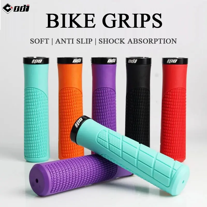 ODI Grip Silicone Bike Grips Ergonomic Mountain Bike Handlebar Cuff Soft Shockproof MTB Handle Cuffs Grips Bicycle Accessories