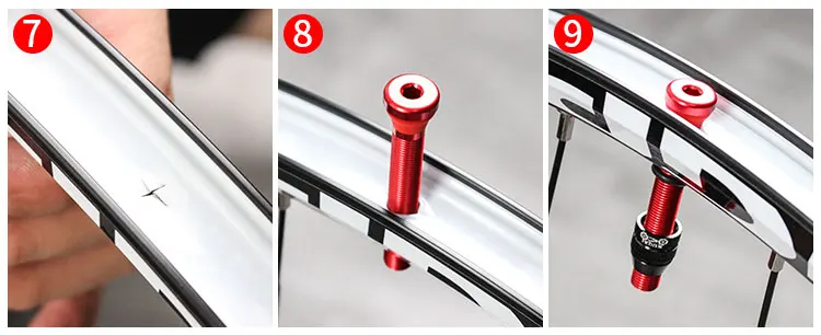 MUQZI 2PCS 60mm Schrader Valve MTB Road Bike A/V Tubeless Rim Valve CNC Wheel Valve For Tubeless Tire Cycling Accessories