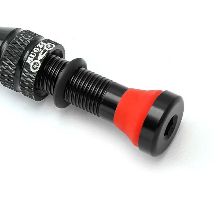 MUQZI 2PCS 60mm Schrader Valve MTB Road Bike A/V Tubeless Rim Valve CNC Wheel Valve For Tubeless Tire Cycling Accessories