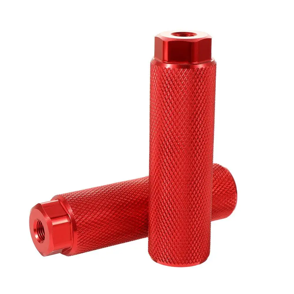 Bike Pegs Aluminum Alloy Anti-Skid Lead Foot Bicycle Pegs BMX Pegs for Mountain Bike Cycling Rear Stunt Pegs Fit 3/8 inch Axles