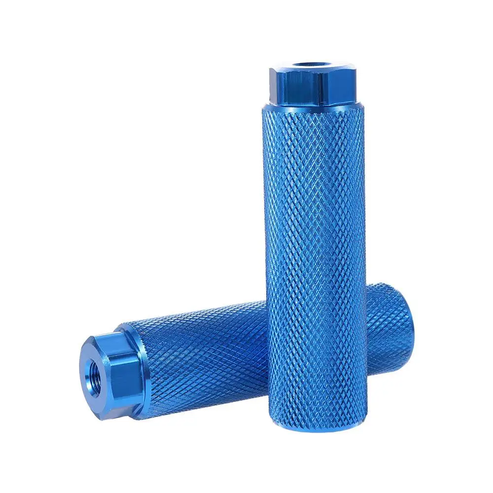 Bike Pegs Aluminum Alloy Anti-Skid Lead Foot Bicycle Pegs BMX Pegs for Mountain Bike Cycling Rear Stunt Pegs Fit 3/8 inch Axles