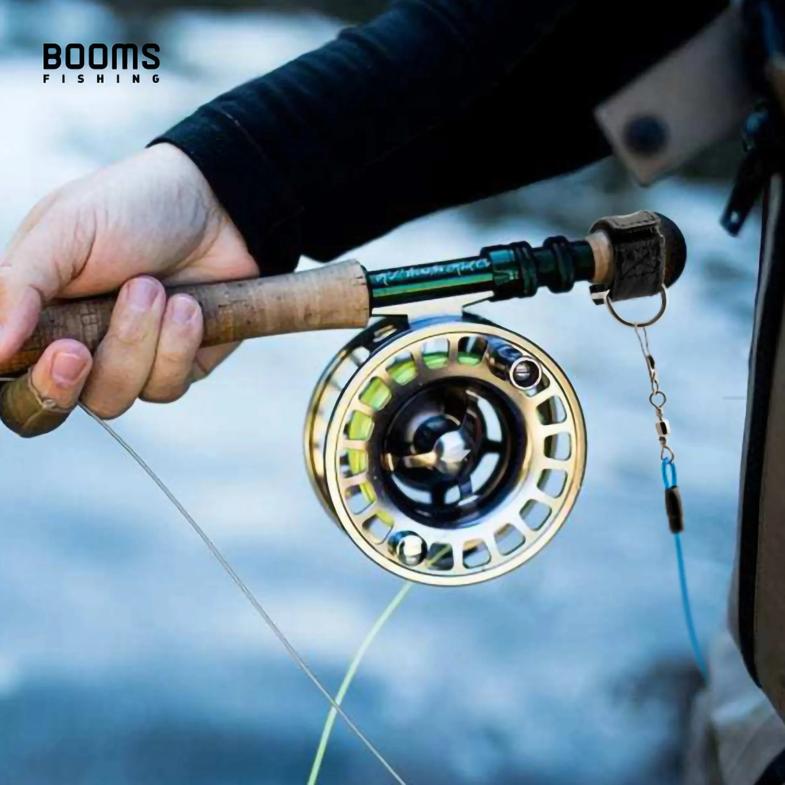 Booms Fishing RB1 Fishing Rod Holder Tie Belt Wrap Straps Suspenders Fastener Neoprene Fishing Tackle Tools Accessories