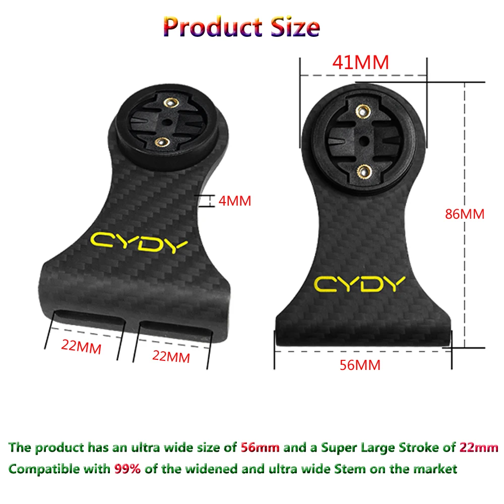 CYDY Carbon 3K Garmin Support For Bicycles Bryton Rider Whaoo Catey XOSS IGPSPORT MAGENE Light Holder MTB GPS Bike GOPRO Mount
