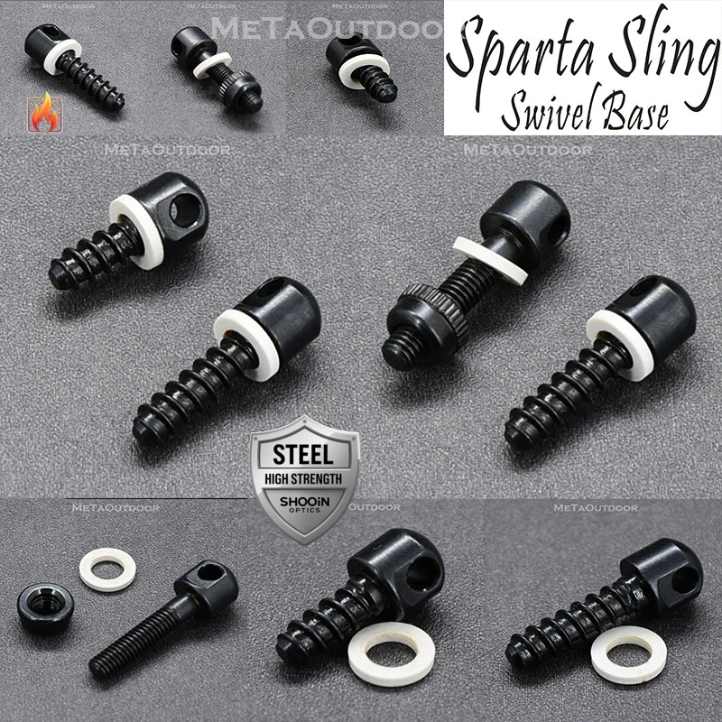 Sparta Sling Swivels Column Base Blue Steel Screw