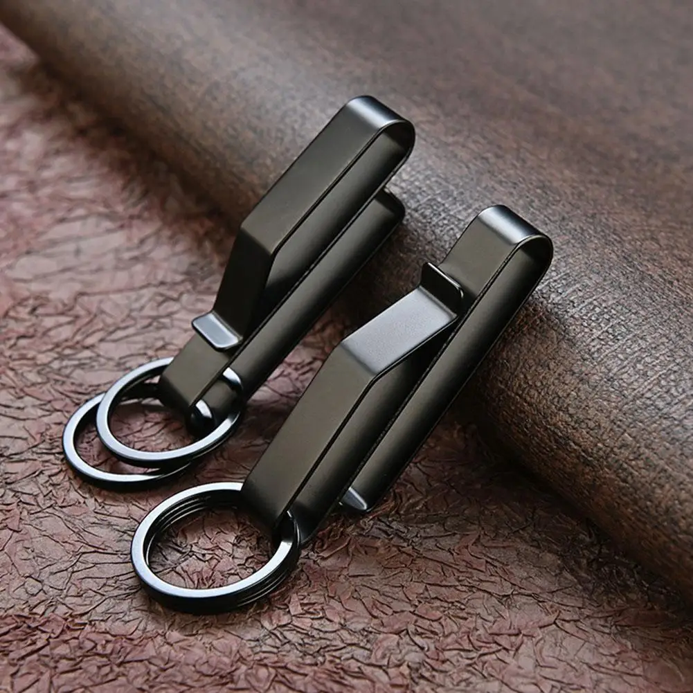 Steel Belt Hook Carabiner Car Keychain Belt Hanger Bottle Hook Camp Water Holder Tactical Outdoor EDC Buckle Tool