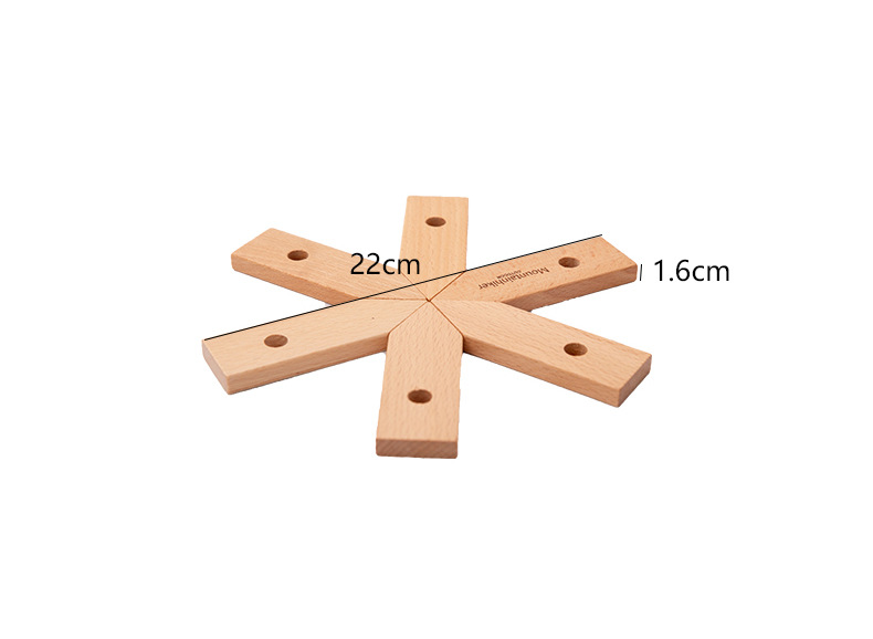 MOUNTAINHIKER Pot Mat Dish Placemat Coaster Teapot Wooden Heat Insulation High Temperature Pots And Pans Kitchen Outdoor Gadgets