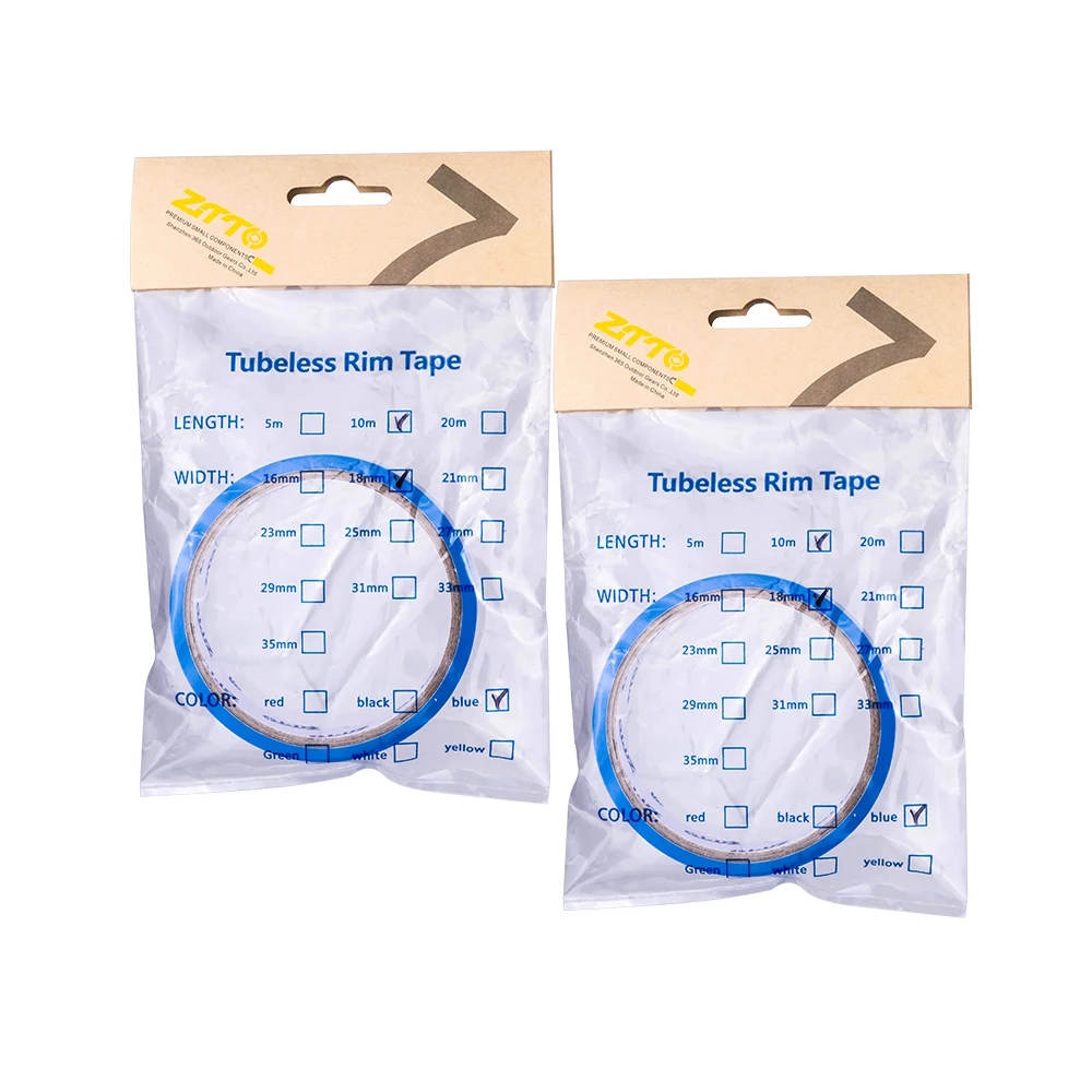 ZTTO MTB Road Bike 10m Tubeless Rim Tapes Rim Strips Width 16/18/21/23/25/27/29/31/33/35mm For 26 27.5 29 Inch 700c Wheels Rims