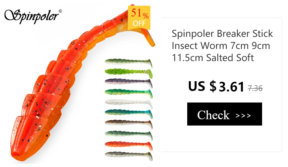 Spinpoler AJING Soft Fishing Lures Rockfish 10pcs/lot 0.3g 36mm Twin Tail Artificial Wobbler Ocean Rock Silicone Shad Worm Bait