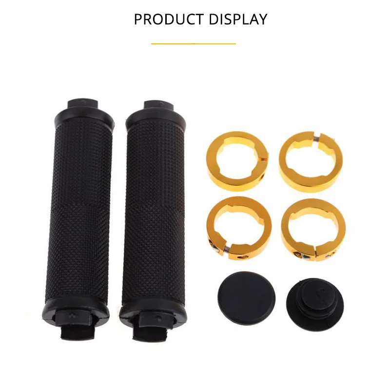 MTB Bicycle Handlebar Grips Rubber Anti-Skid Bike Grips Lock On Road Mountain Handle End Grips MTB Cuffs Bike Accessories