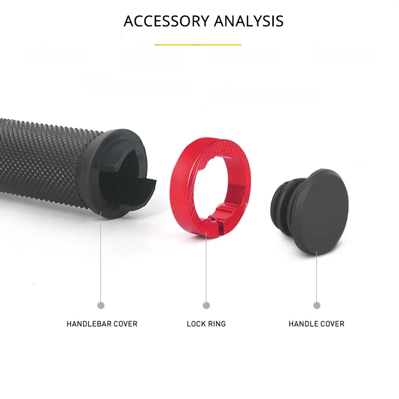 MTB Bicycle Handlebar Grips Rubber Anti-Skid Bike Grips Lock On Road Mountain Handle End Grips MTB Cuffs Bike Accessories