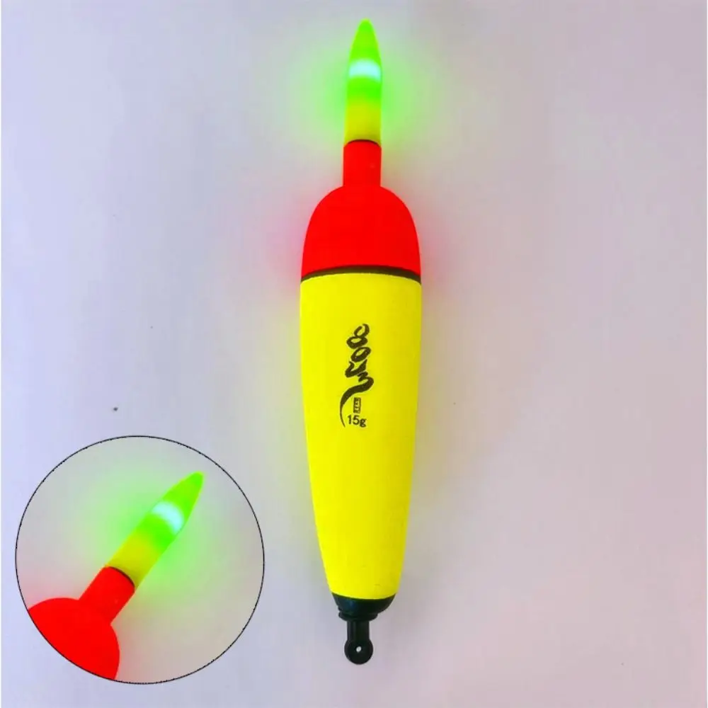 10g-120g EVA Luminous Fishing Night Float Light Stick Foam Plastic Bobber Sea Rock Fishing Striking Floats green light