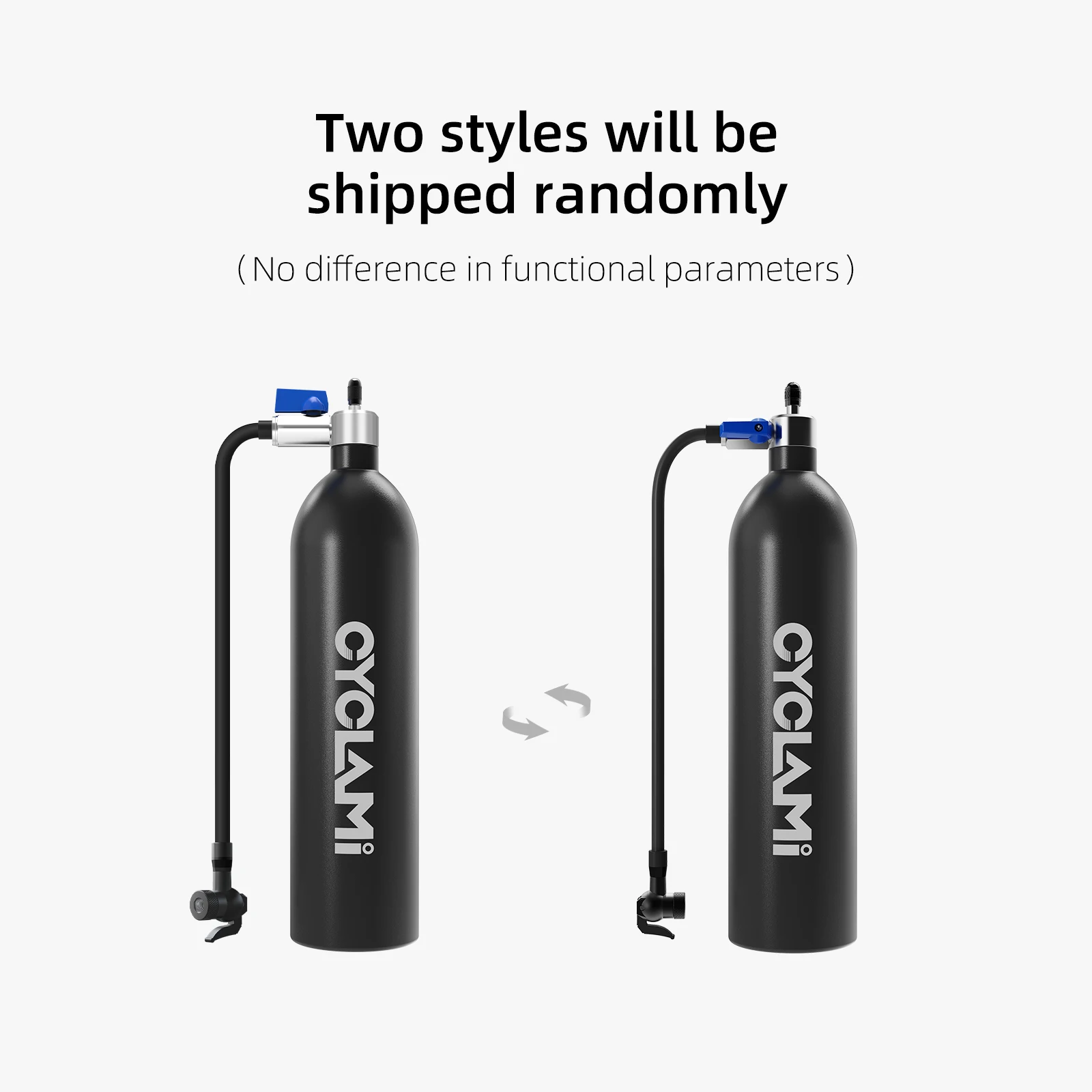 CYCLAMI Aluminum Alloy 1.3L MTB Road Inflator Tyre Air Bottle Tire Booster With Valve Gas Cylinder For Bike Vacuum Tubeless Tire