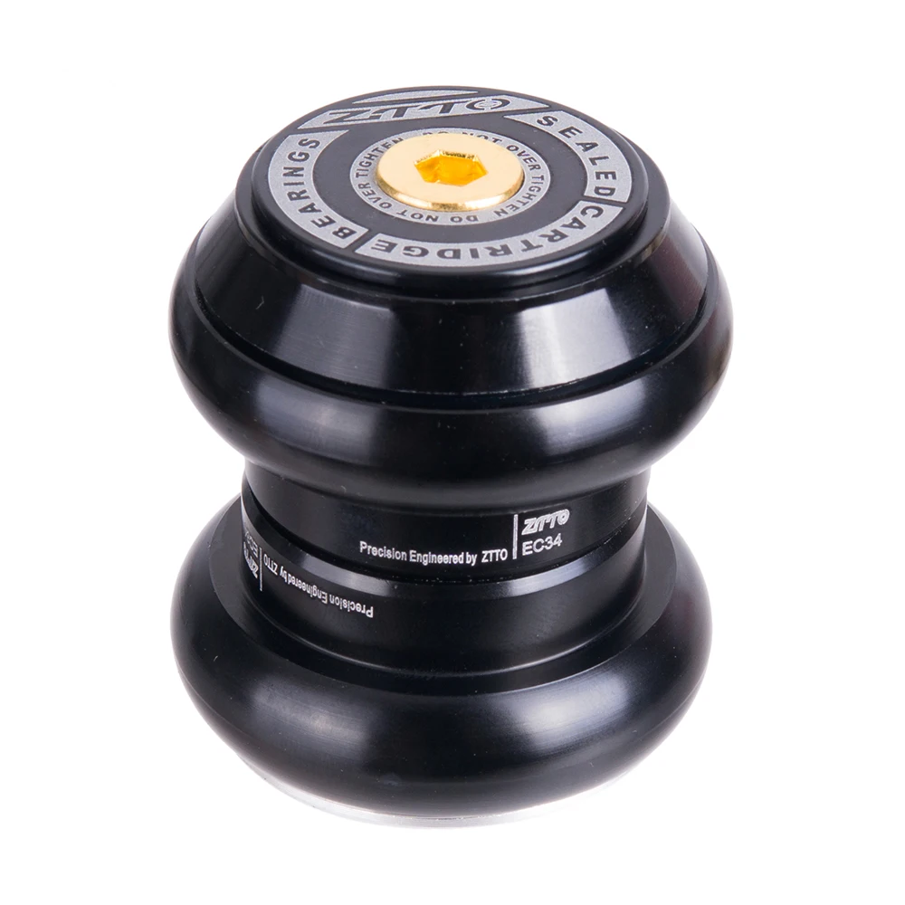 ZTTO 3434S MTB Bike Road Bicycle Headset 34mm EC34 CNC 1 1/8 28.6 Straight Tube fork Internal 34 Conventional Threadless Headset