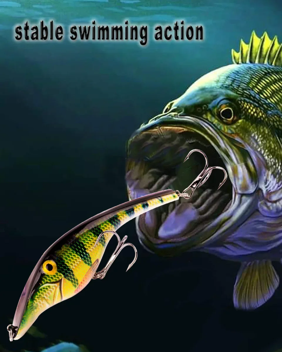 ALASICKA 140mm 42g 1pcs Zalt Pike Undberg Stalker Musky Muskie Pike Bass Lure Bait Wobbler 3D Eyes Floating Crank Jerk Troll