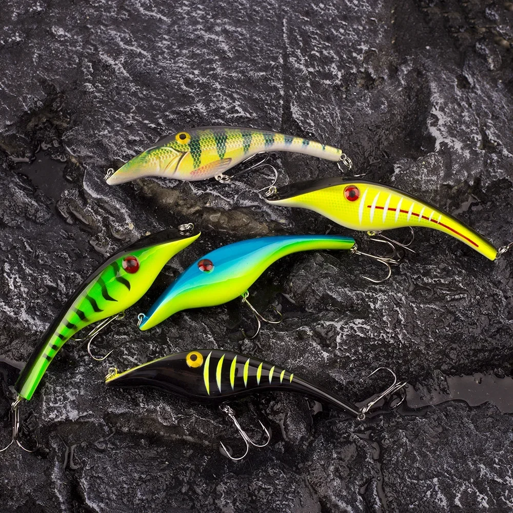 ALASICKA 140mm 42g 1pcs Zalt Pike Undberg Stalker Musky Muskie Pike Bass Lure Bait Wobbler 3D Eyes Floating Crank Jerk Troll