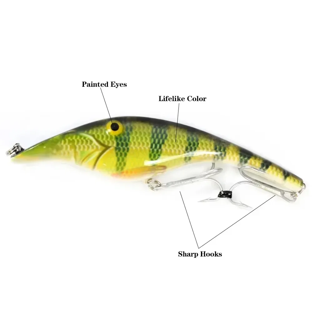 ALASICKA 140mm 42g 1pcs Zalt Pike Undberg Stalker Musky Muskie Pike Bass Lure Bait Wobbler 3D Eyes Floating Crank Jerk Troll