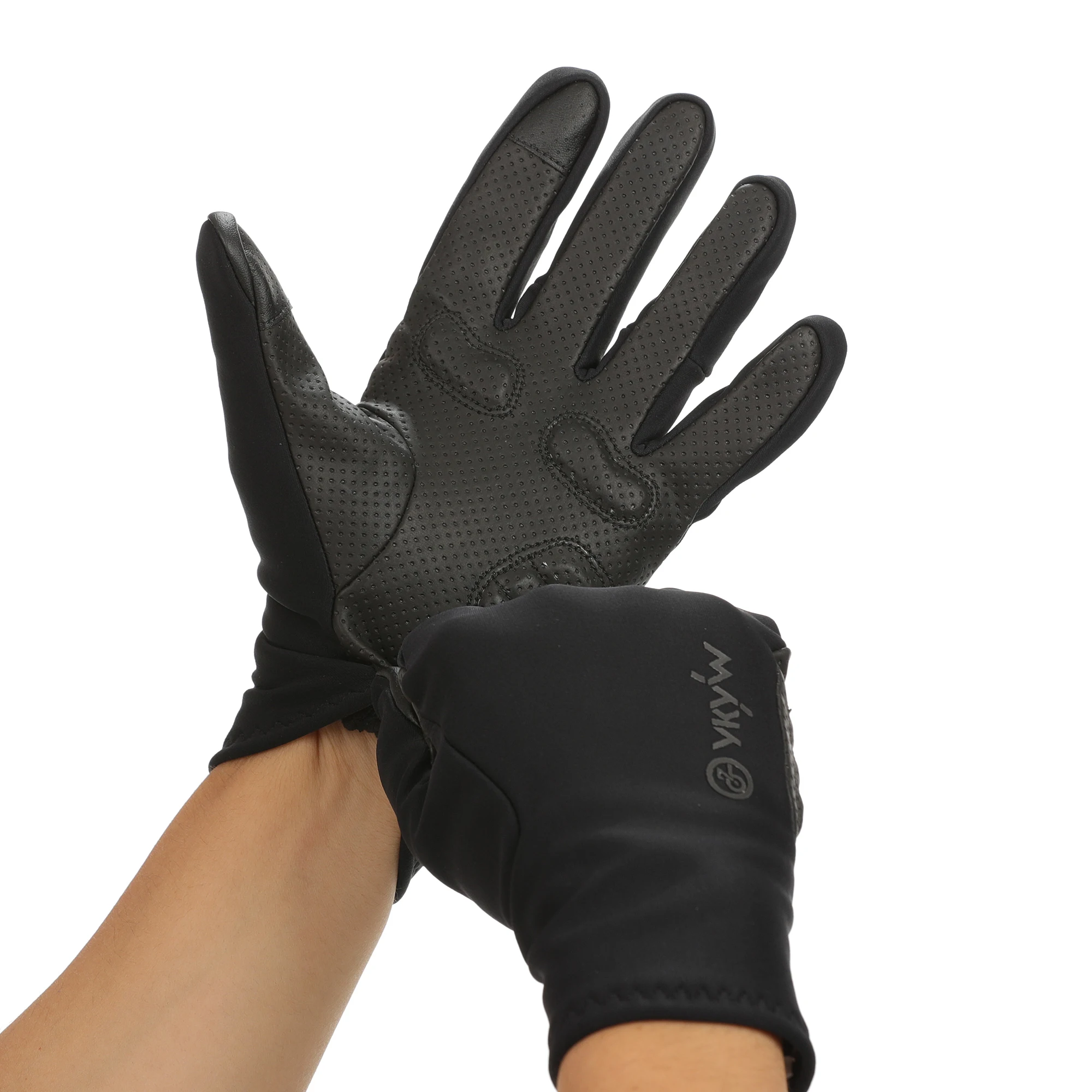 YKYWBIKE Cycling Gloves Full Finger Universal Winter Warmth Shock-absorbing Touch Screen Anti Slip Road Bike Gloves MTB