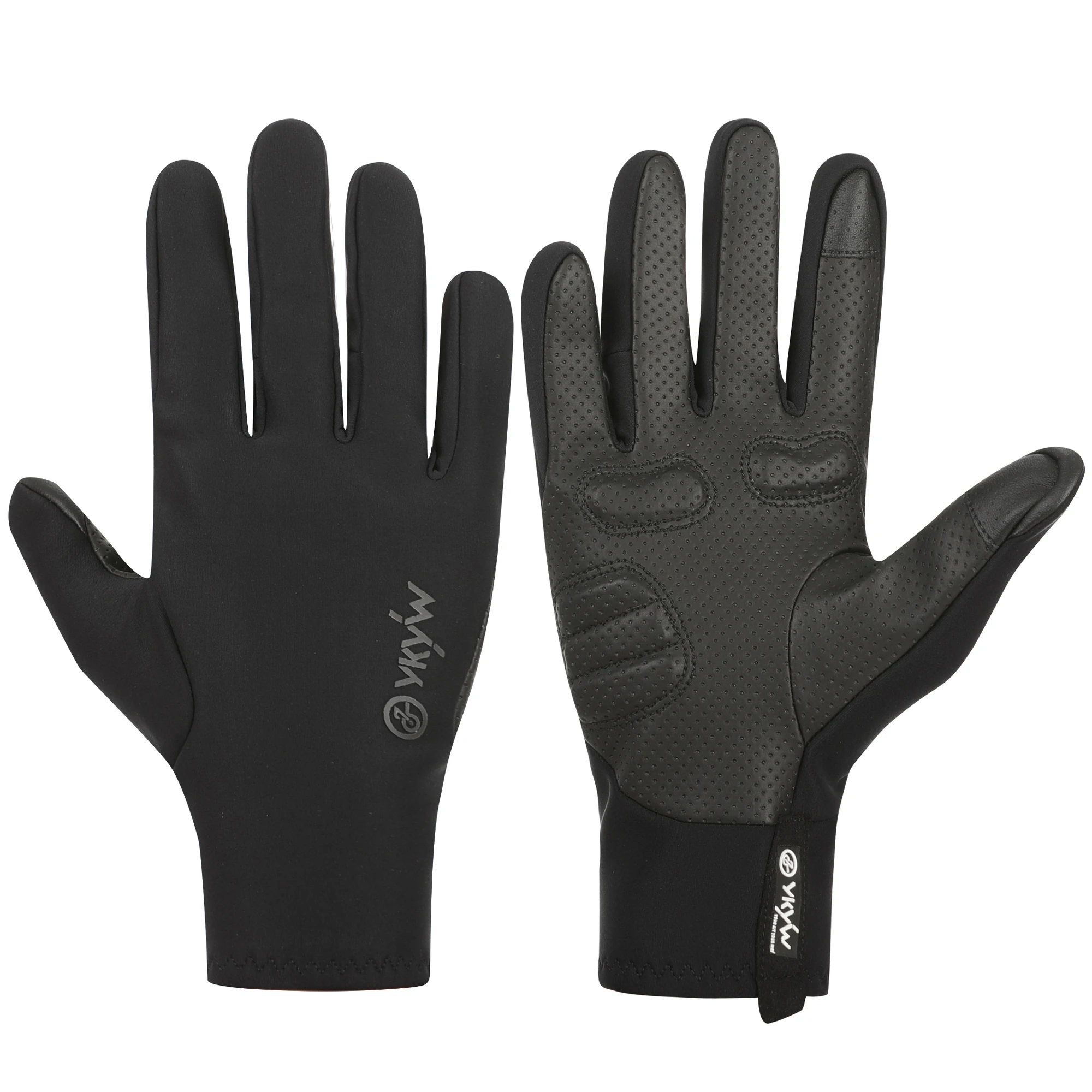 YKYWBIKE Cycling Gloves Full Finger Universal Winter Warmth Shock-absorbing Touch Screen Anti Slip Road Bike Gloves MTB