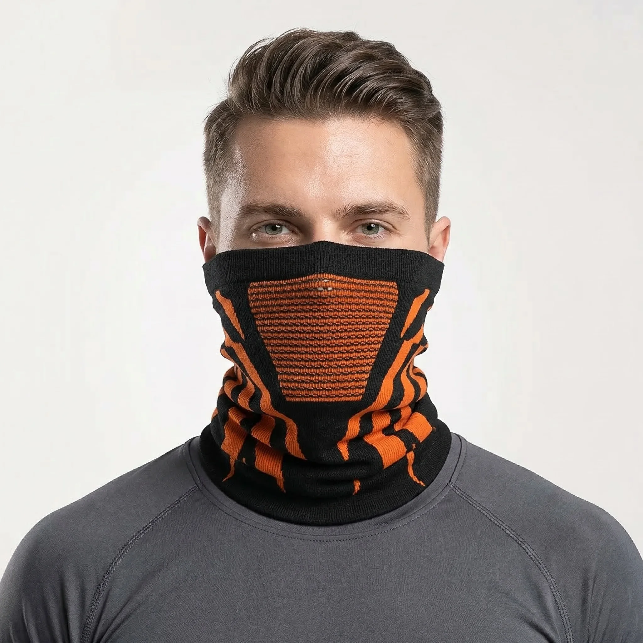 1pc/2pcs/3pcs Unisex Winter Breathable Warm Ski Mask Bike Motorcycle Half Face Mask Scarf Outdoor Hiking Fishing Cycling Mask