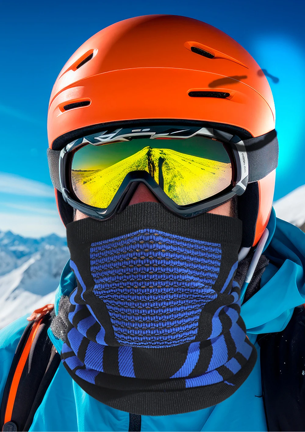 1pc/2pcs/3pcs Unisex Winter Breathable Warm Ski Mask Bike Motorcycle Half Face Mask Scarf Outdoor Hiking Fishing Cycling Mask
