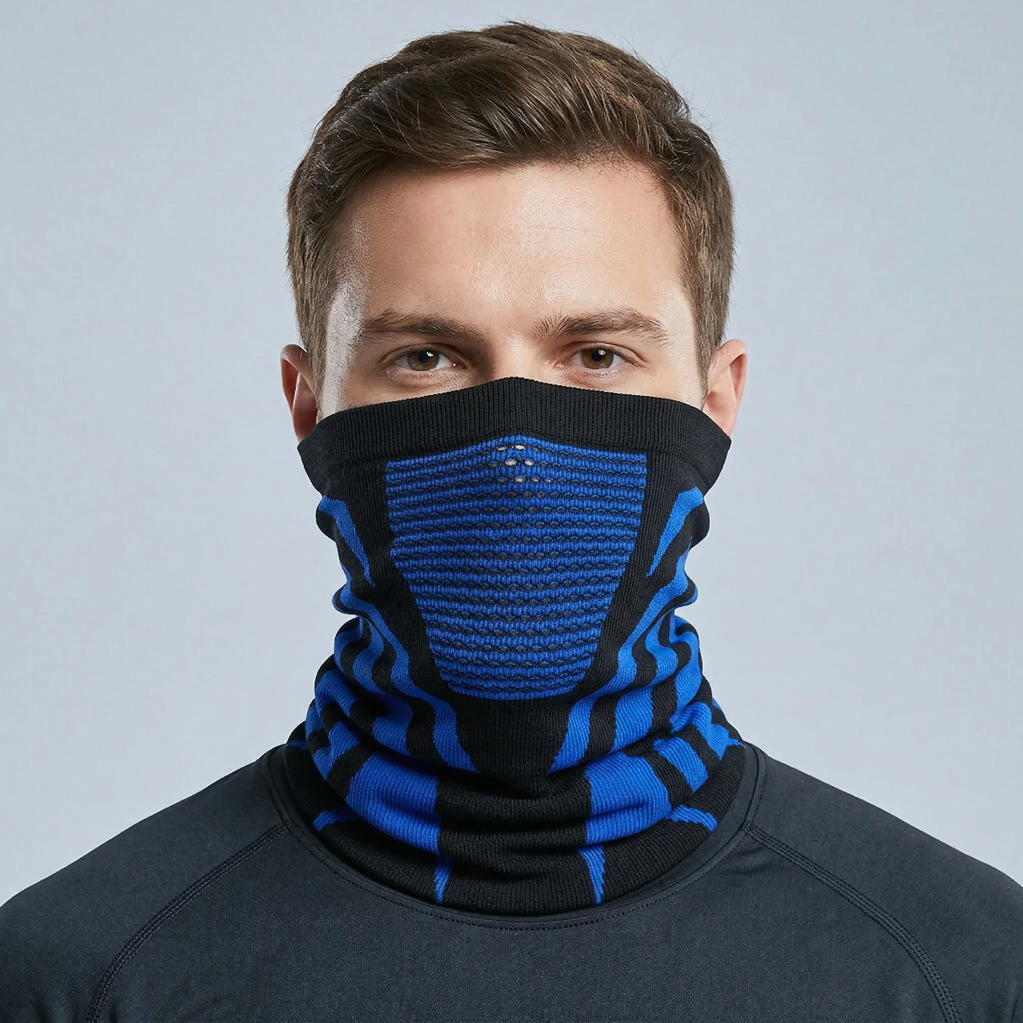 1pc/2pcs/3pcs Unisex Winter Breathable Warm Ski Mask Bike Motorcycle Half Face Mask Scarf Outdoor Hiking Fishing Cycling Mask