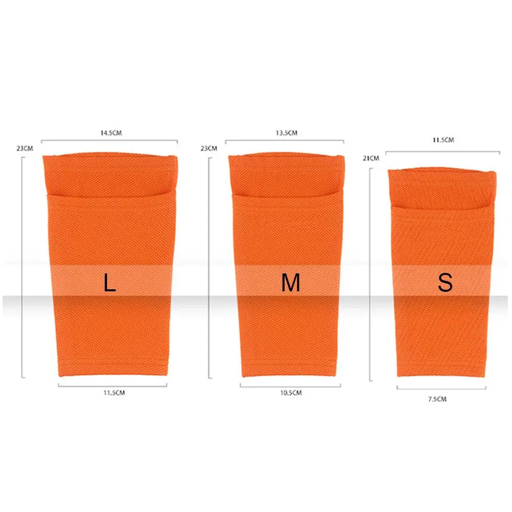 1Pair Sports Soccer Shin Guard Pad Sleeve Sock Leg Support Football Compression Calf Sleeve Shinguard for Adult Teens Children