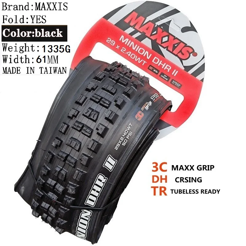 Maxxis Minion DHR (M327ru) 26/27.5/29 Inch, Downhill Folding Tire For Mountain Bike, More Wear-resistant And Stronger Cornering