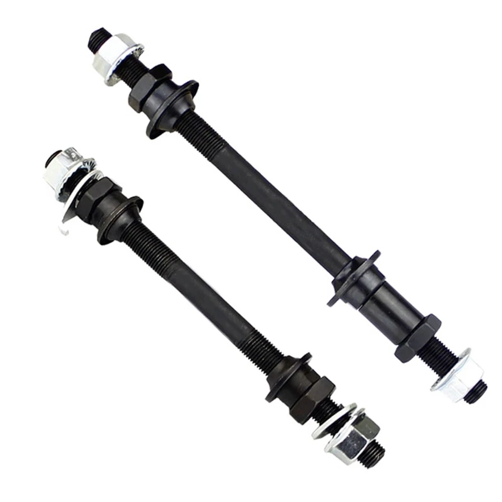 150mm 180mm Mountain Bike MTB Front Rear Axle Bike Spindle Bike Solid Shaft Bicycle Wheel Hub Axle Front Back Axles