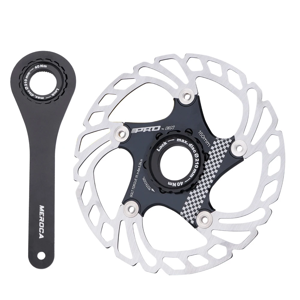 Bicycle Centerlock Lockring and Spacer Bike Center Lock Cover Wrench for 6 Bolt Disc Brake Rotor Wheelset Hub Aluminium Alloy