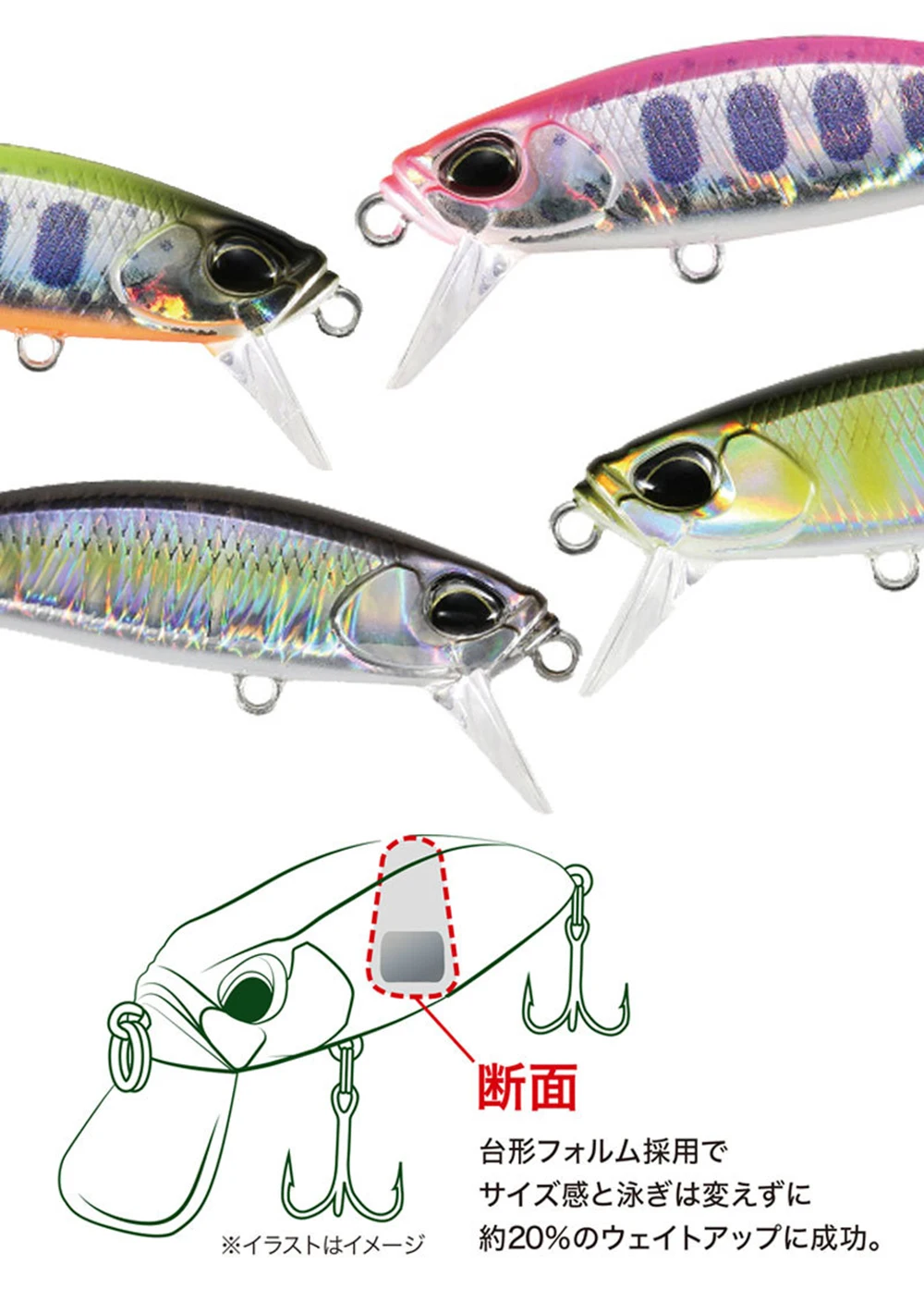 4.8cm 6.5g Fishing Lure Micro Minnow Wobbler Long Cast Sinking Trolling Jerkbait Swimbait Artificial Hard Bait Trout Bass Bait