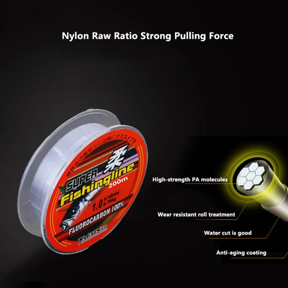 200/300/500M Fishing Line Super Strong Nylon Not Fluorocarbon Tackle Non-Linen Multifilament Fishing Line