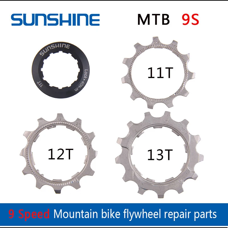 SUNSHINE-SZ Bicycle Flywheel Pinion Repair Parts 11 Speed Bike Cassette 11T 12T 13T Bicycle Flywheel Locking Cover
