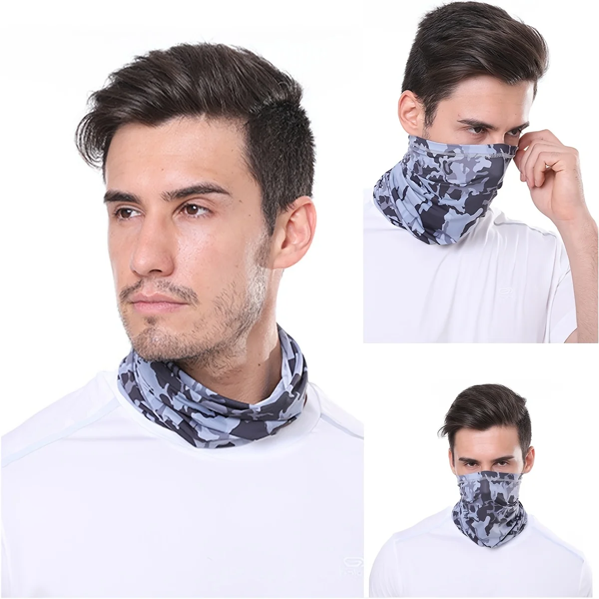 Outdoor UV Protection Bandana Scarf Neck Warmer Multifunctional Fishing Hiking Cycling Face Head Wrap Cover Bandana Headband Cap
