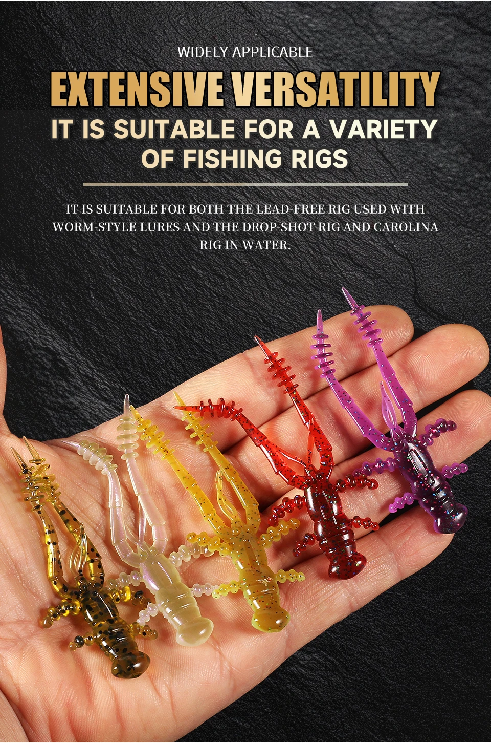 Supercontinent lobster 72mm / 47mm Lobster Soft Lure Fishing Lures Attractive Shrimp odor salt Wobbler