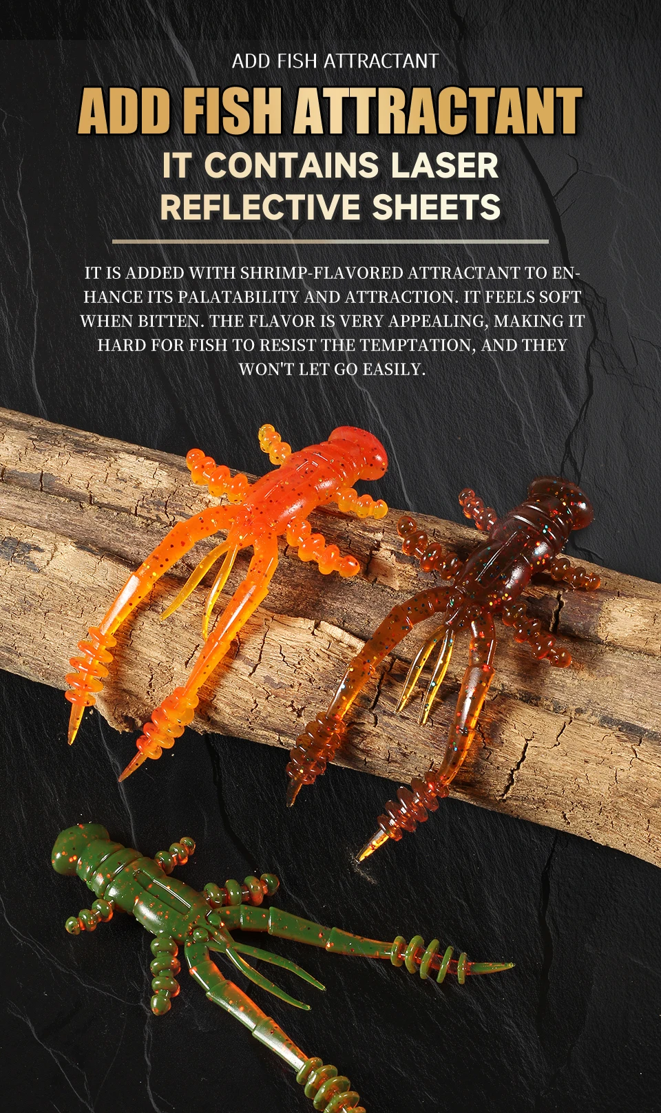 Supercontinent lobster 72mm / 47mm Lobster Soft Lure Fishing Lures Attractive Shrimp odor salt Wobbler