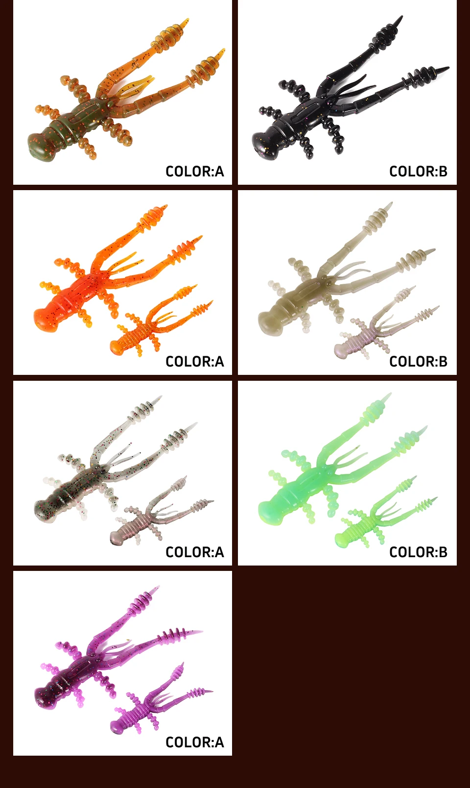 Supercontinent lobster 72mm / 47mm Lobster Soft Lure Fishing Lures Attractive Shrimp odor salt Wobbler