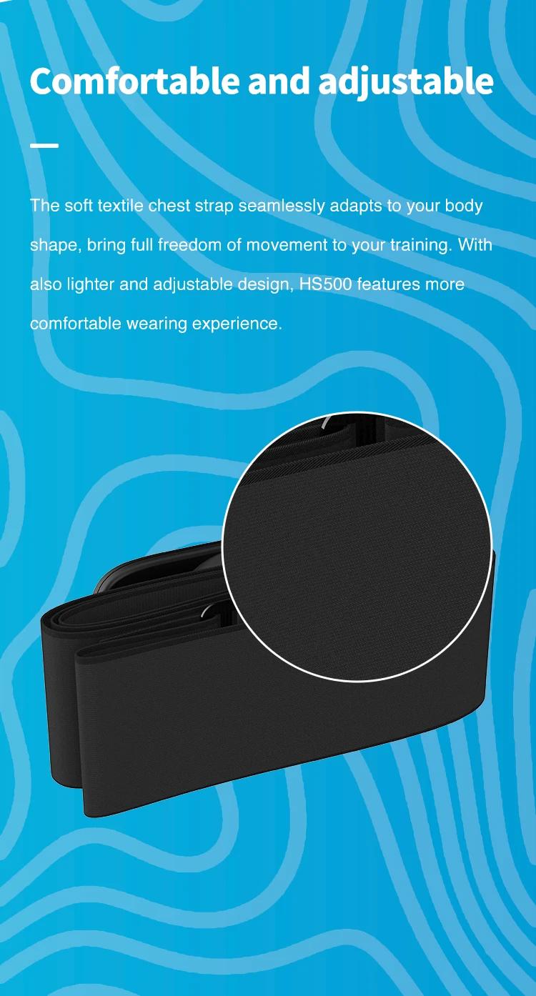 GEOID HS500 Heart Rate Monitor Mover GPS Bluetooth ANT Sensor Chest Strap Cycling Computer Sensor Wahoo Garmin Sports Monitor