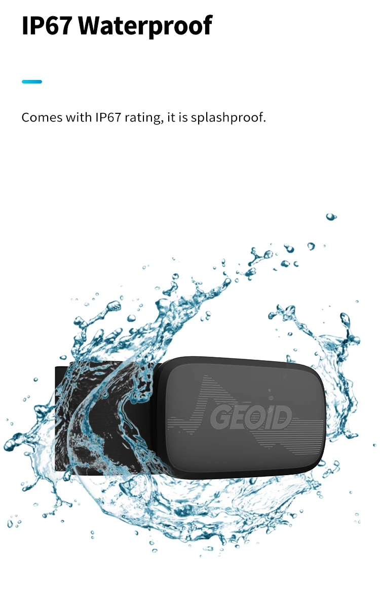 GEOID HS500 Heart Rate Monitor Mover GPS Bluetooth ANT Sensor Chest Strap Cycling Computer Sensor Wahoo Garmin Sports Monitor
